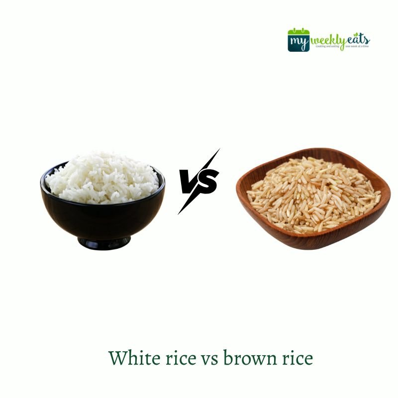 white rice vs brown rice