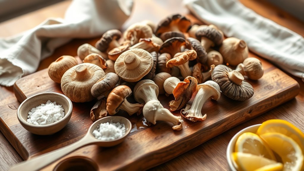 mushrooms lower cholesterol sodium