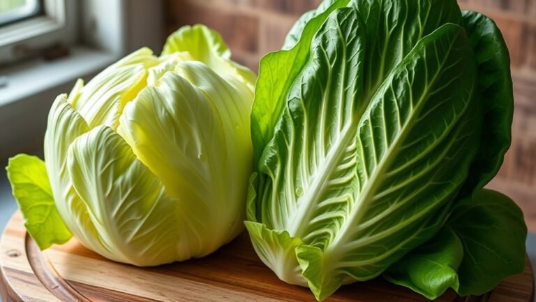 nutritional contrasts in lettuce