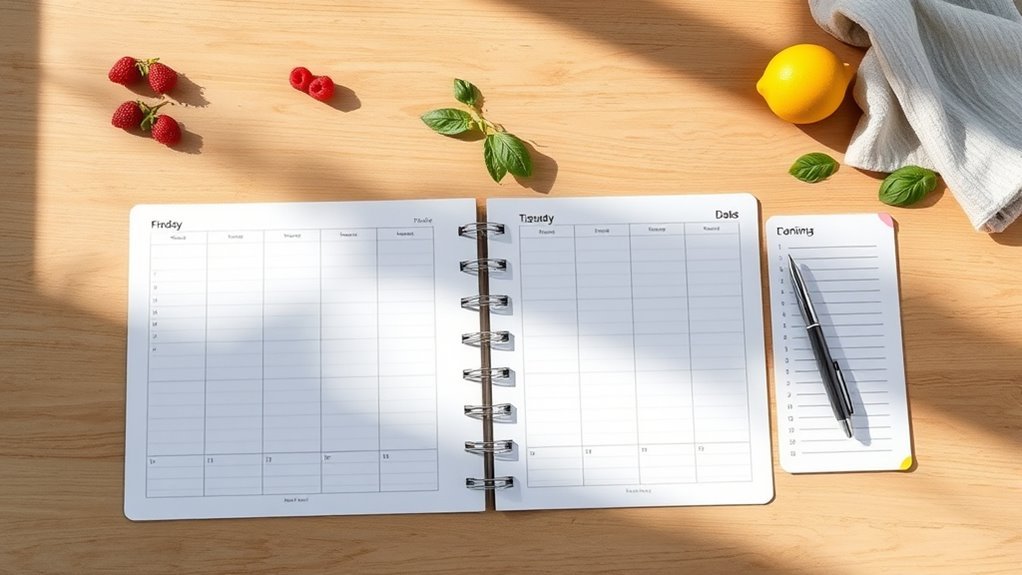 organized meal planning templates