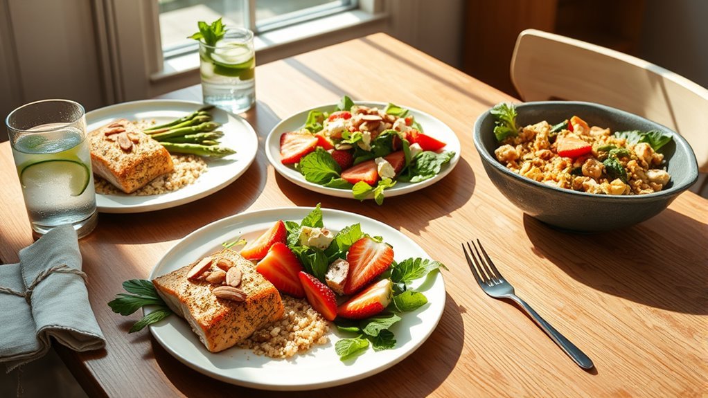 balanced low calorie meal planning