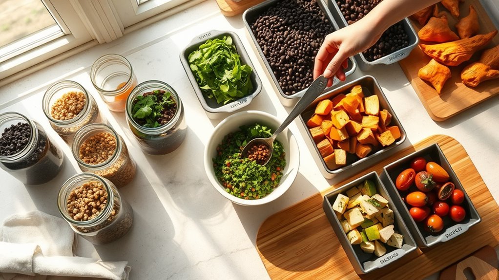 batch cook vegetarian staples
