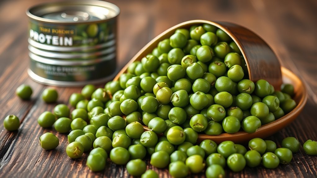 canned peas protein nutrients