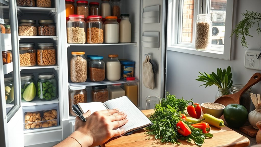 check pantry before planning