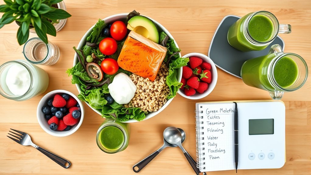 focus on fiber and lean proteins