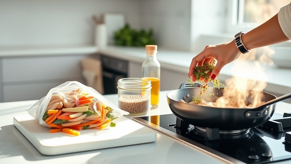 frozen pre cut quick meals