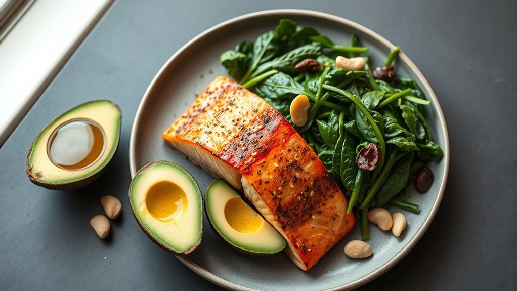healthy fats moderate protein