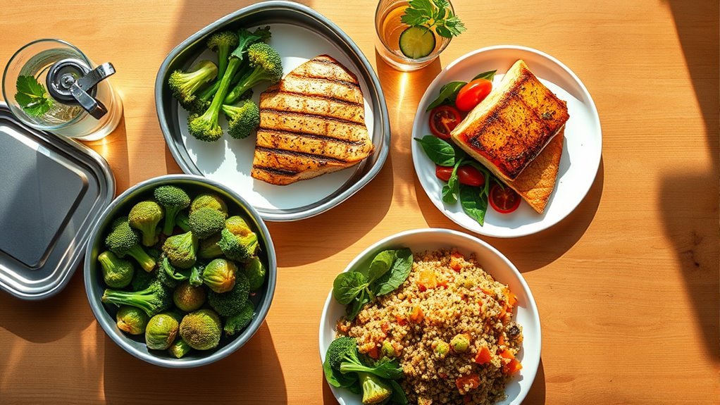 lean proteins fiber rich vegetables