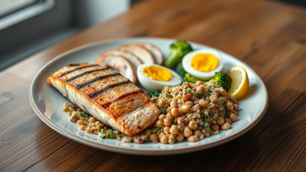 mix lean and plant proteins