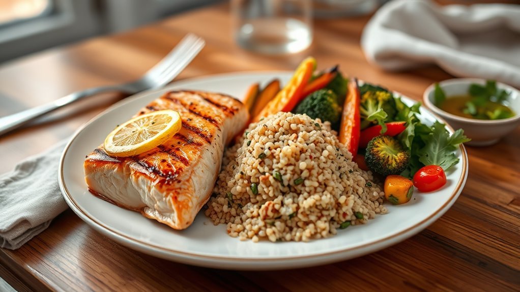 nutrient rich balanced dinner