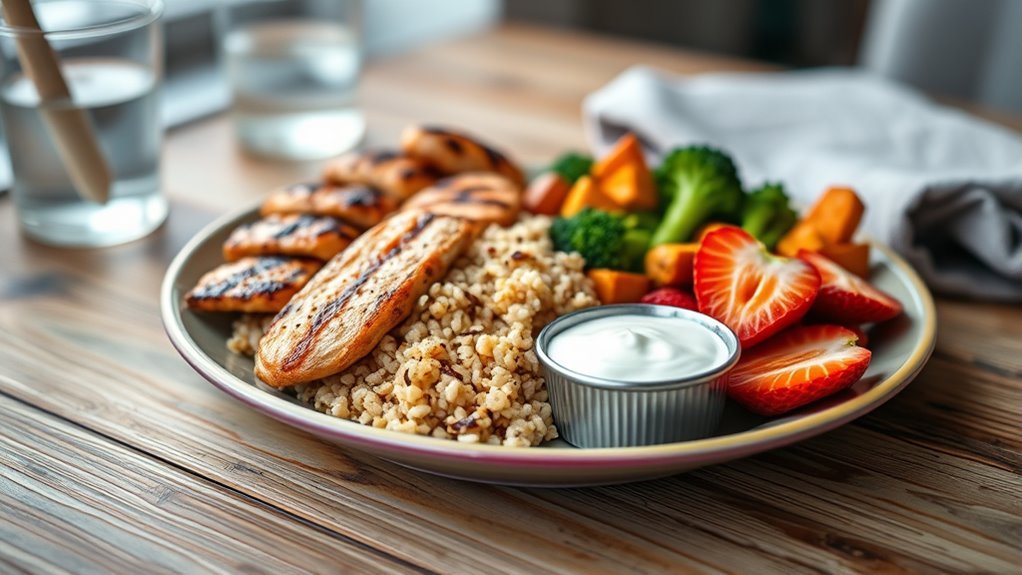 nutrient rich colorful balanced meals