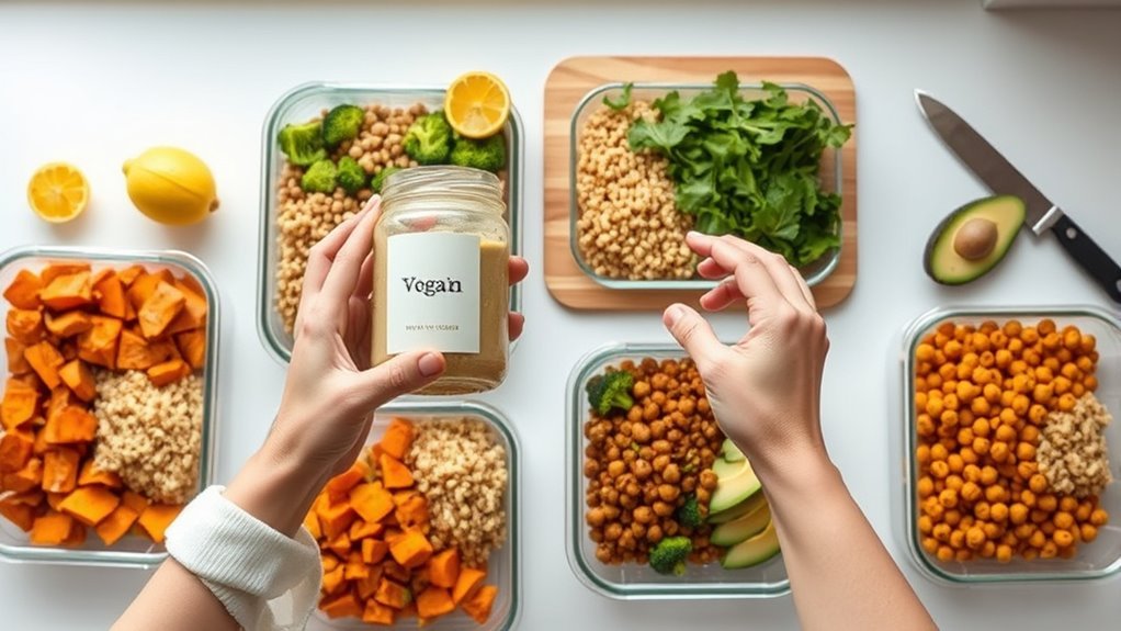 prepped ingredients save time