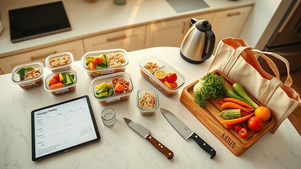 streamlined weekly meal organization