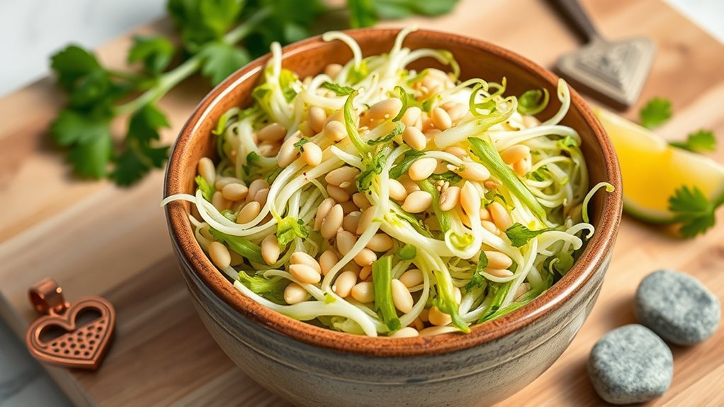 bean sprouts promote heart bones