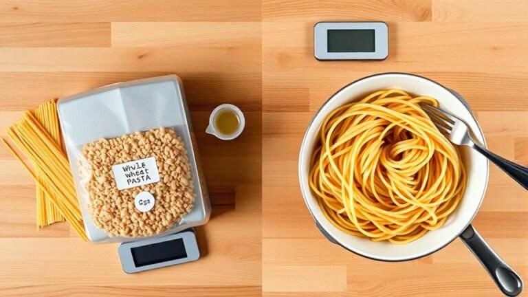 comparing cooked and uncooked