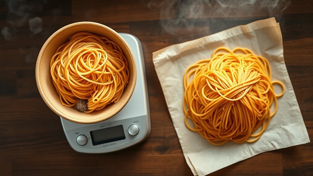 convert cooked to dry weight