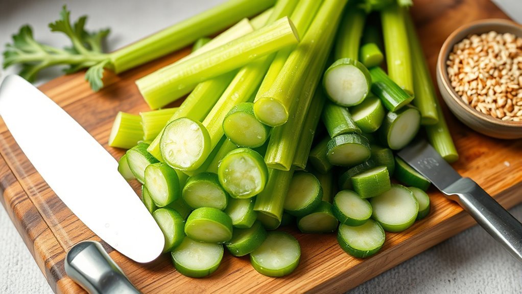 proper celery preparation techniques