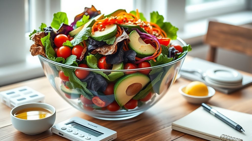 salad nutrition assessment methods