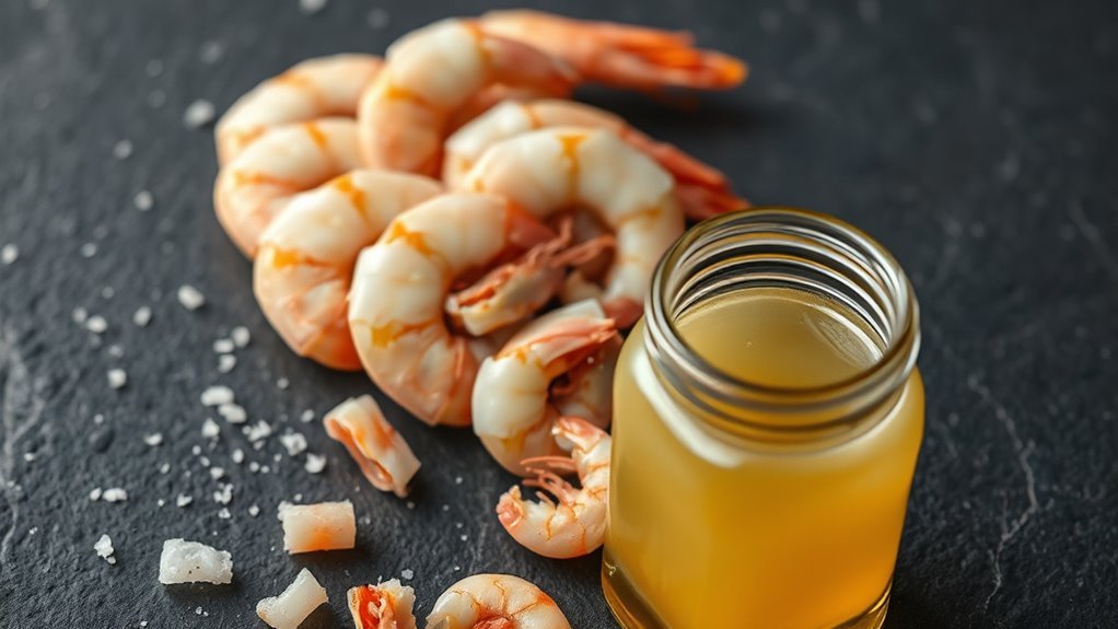 shrimp shells contain chitin