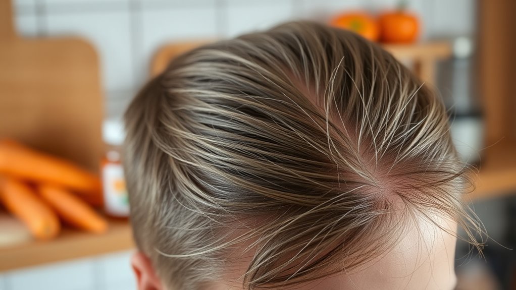 vitamin a supports healthy hair